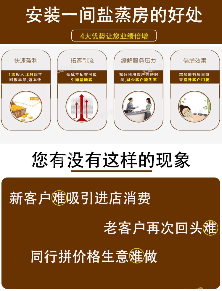 安装一间盐蒸房的好处
