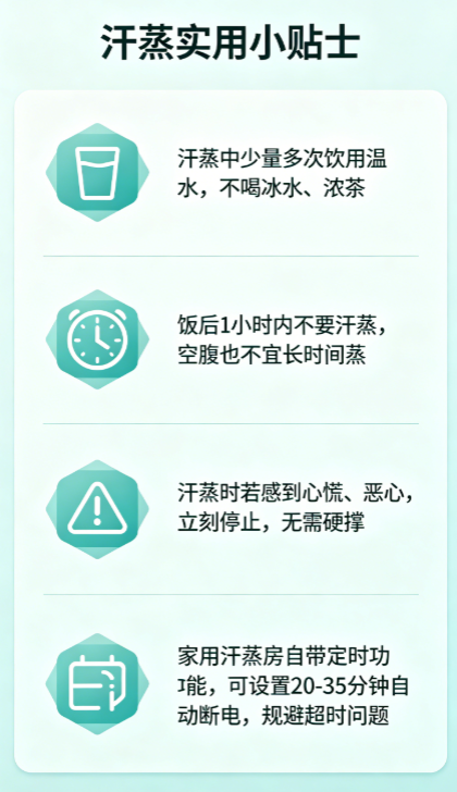 汗蒸实用小贴士